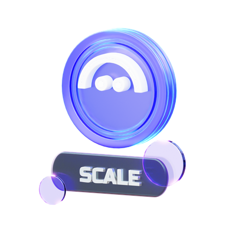 Crypto Scale  3D Icon