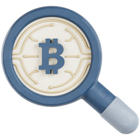 Crypto Searching  3D Icon