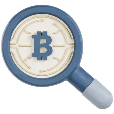 Crypto Searching  3D Icon