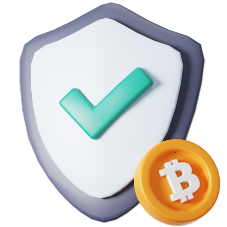 Crypto Security  3D Icon