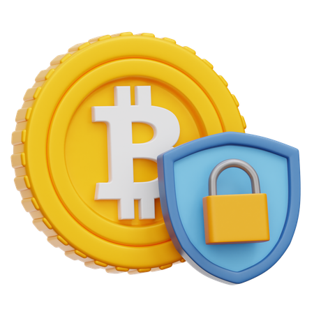 Crypto Security  3D Icon