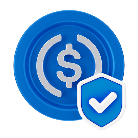 Crypto security  3D Icon