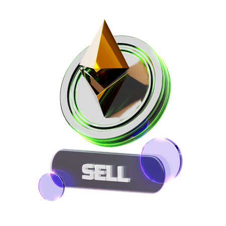 Crypto Sell  3D Icon