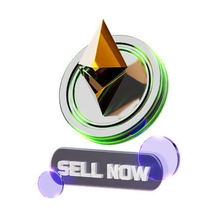 Crypto Sell Now  3D Icon