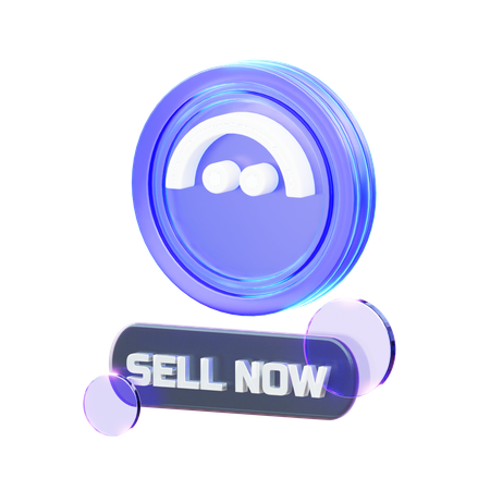 Crypto Sell Now  3D Icon