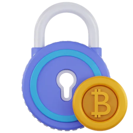 Serrure cryptographique  3D Icon