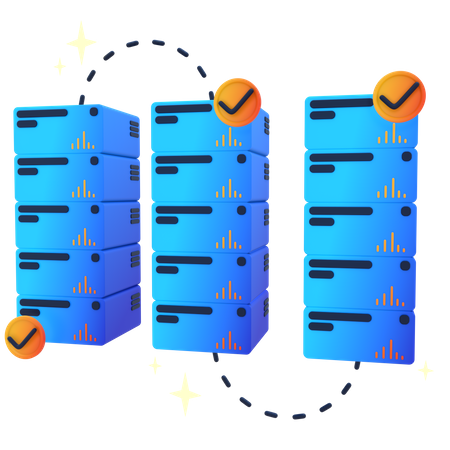 Crypto Server  3D Icon