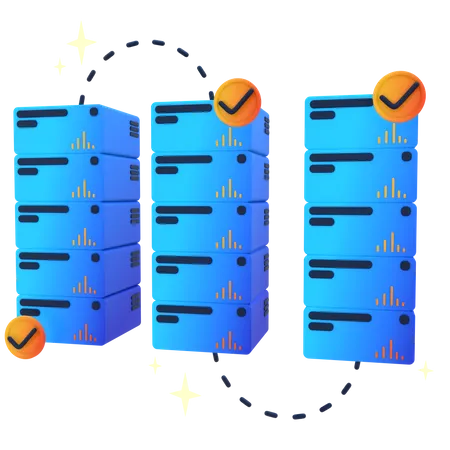 Crypto Server  3D Icon