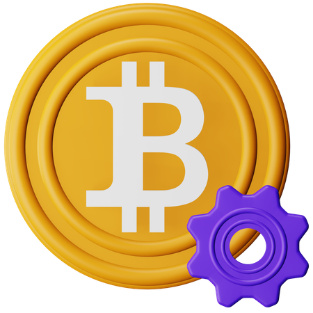 Crypto Setting  3D Icon