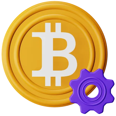 Crypto Setting  3D Icon