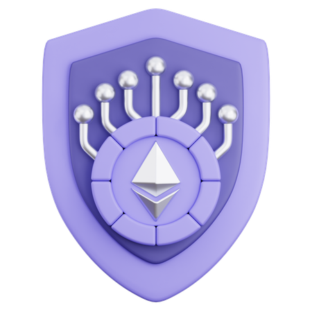 Crypto Shield  3D Icon