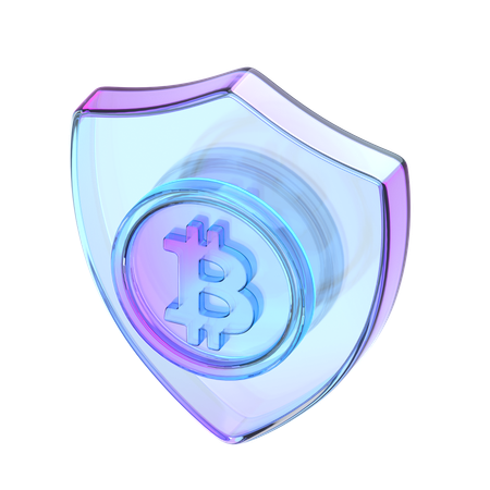Crypto Shield  3D Icon