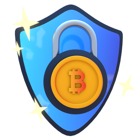 Crypto Shield  3D Icon