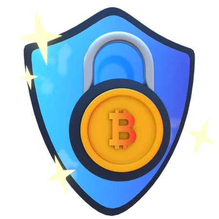 Crypto Shield  3D Icon