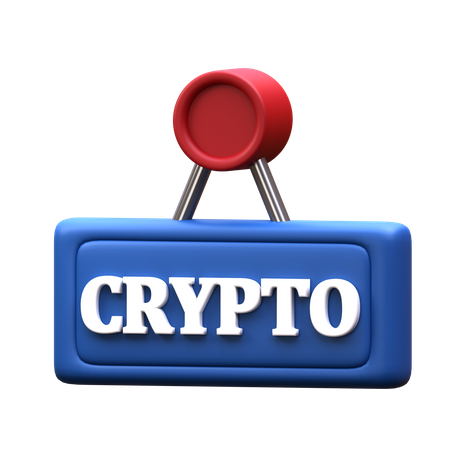 Crypto Sign  3D Icon