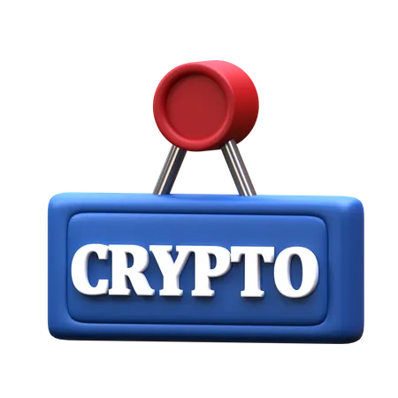 Crypto Sign  3D Icon