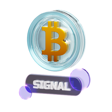 Crypto-signal  3D Icon