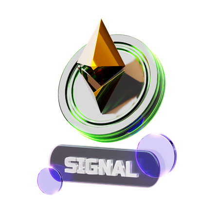 Crypto Signal  3D Icon