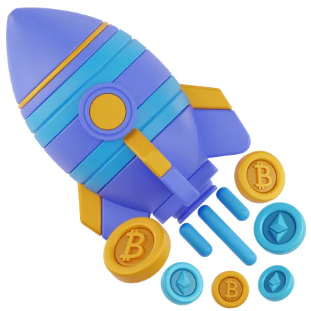 Crypto Startup Startup Business Crypto Technology Digital Concept Idea Design Investment Money Innovation Vector Symbol Exchange Internet Illustration Background Economy Finance Future Rocket Space 3 D Blockchain Currency Growth Ship Start Graphic Network Icon Bitcoin Financial Fly Up Market 3D Icon