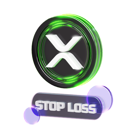 CRYPTO-STOP LOSS  3D Icon
