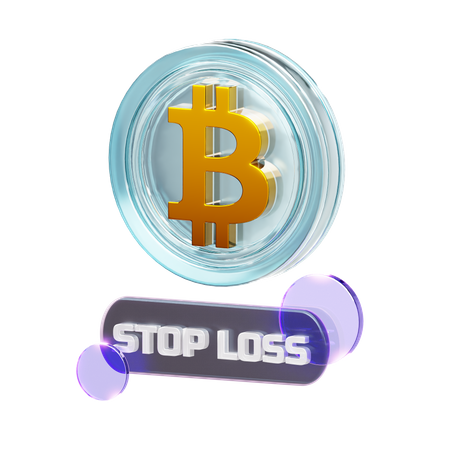 CRYPTO-STOP LOSS  3D Icon