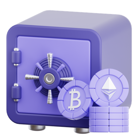 Crypto Storage  3D Icon