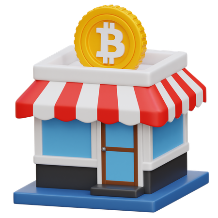 Crypto Store  3D Icon