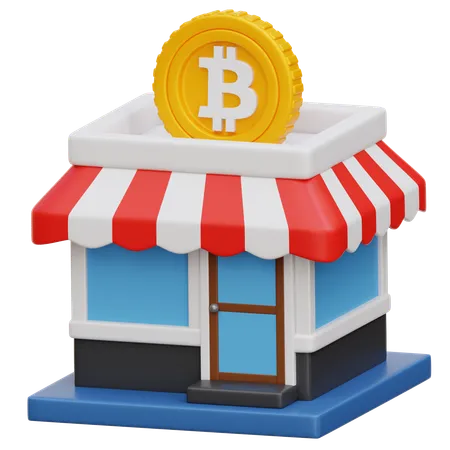 Crypto Store  3D Icon