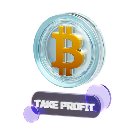 CRYPTO-TAKE PROFIT  3D Icon