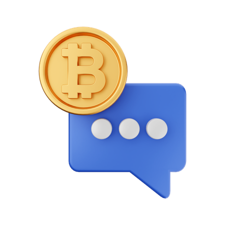 Crypto Talk  3D Icon