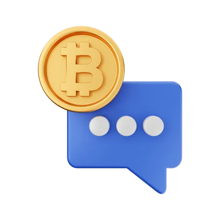 Crypto Talk  3D Icon