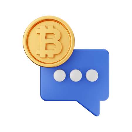 Crypto Talk 3D Icon