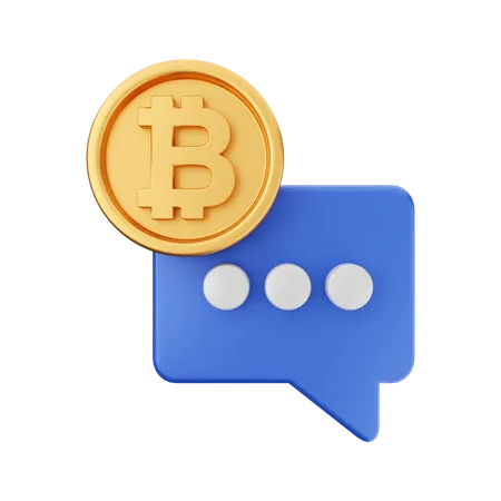 Crypto Talk 3D Icon