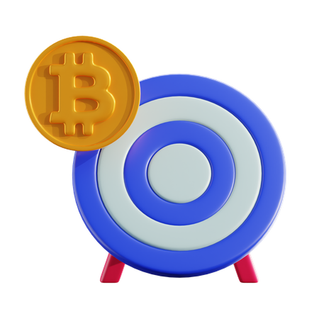 Crypto target  3D Icon