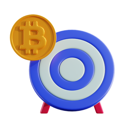 Crypto target  3D Icon