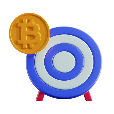 Crypto target  3D Icon