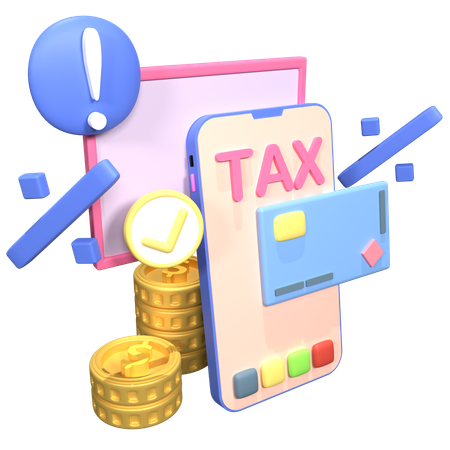 Crypto Tax  3D Icon