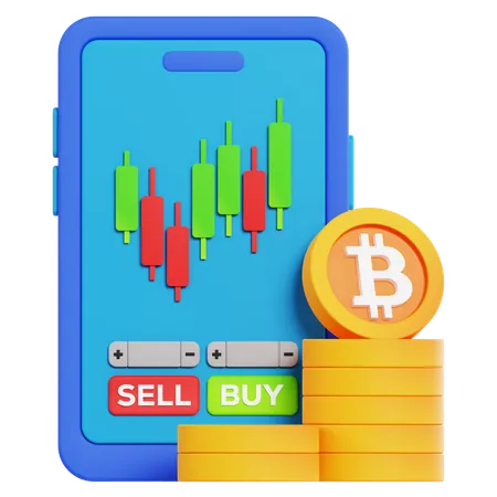 Crypto Trading  3D Icon