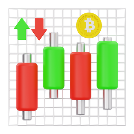 暗号通貨取引  3D Icon