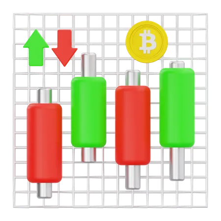 暗号通貨取引  3D Icon