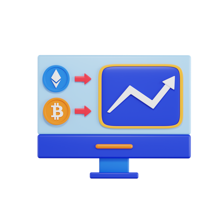 Crypto Trading  3D Icon