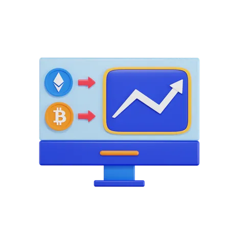 Crypto Trading  3D Icon