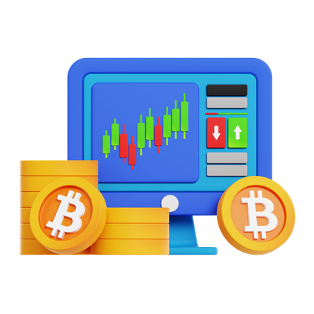 Crypto Trading  3D Icon