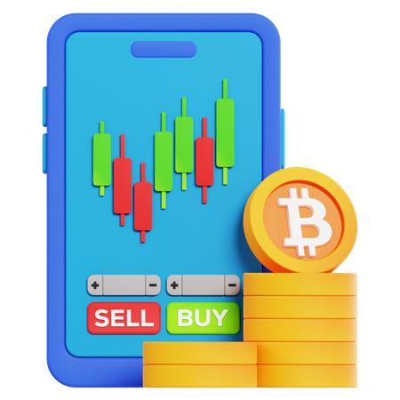 Crypto Trading  3D Icon