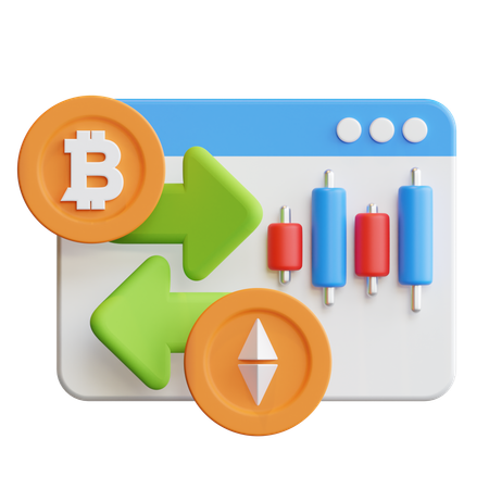 Crypto Trading  3D Icon