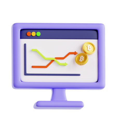 Crypto Trading  3D Icon
