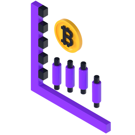 Crypto Trading  3D Illustration