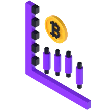 Crypto Trading  3D Illustration