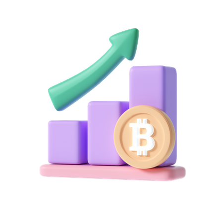 Crypto trading  3D Illustration