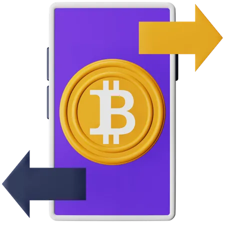 Crypto Transaction  3D Icon